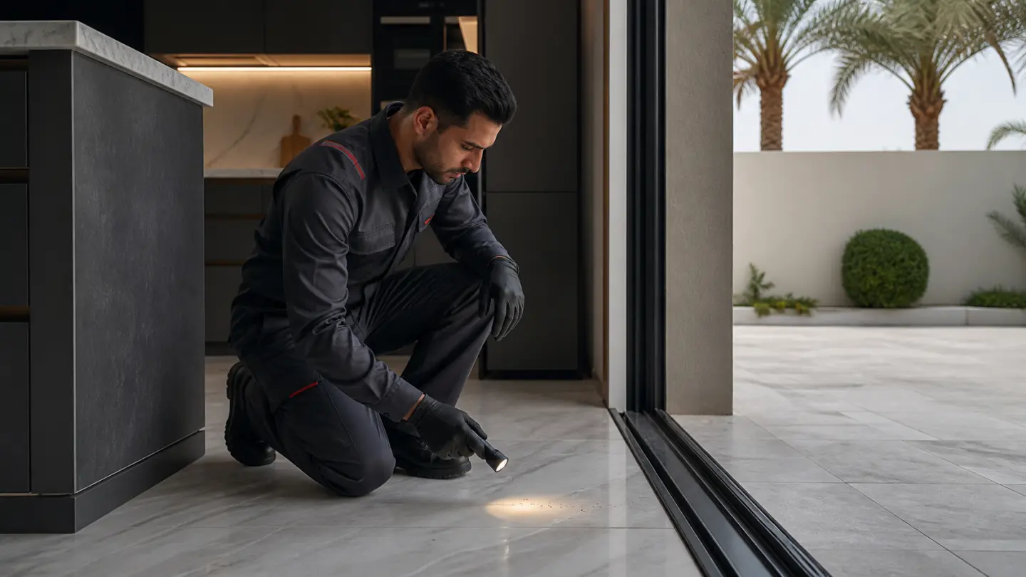 تتبع مسار النمل عند مدخل فلة في دبي